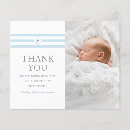 Budget Foto Christening Baptisme Hartelijk dank (Voorkant)