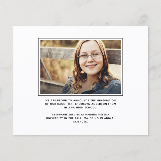 BUDGET Foto Collage Afstuderen aankondiging (Achterkant)