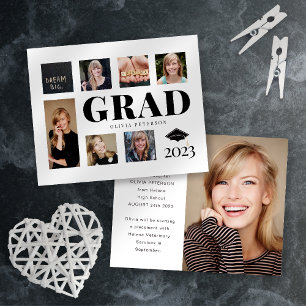 BUDGET Foto Collage Afstuderen aankondiging