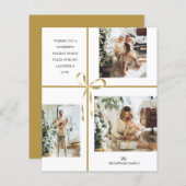 BUDGET Foto Collage Gouden Box Lint Kerstmis (Voorkant / Achterkant)
