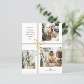 BUDGET Foto Collage Gouden Box Lint Kerstmis (Staand voorkant)