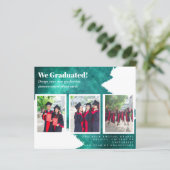 BUDGET Foto Collage GRADUATIE Aankondigingskaarten (Staand voorkant)