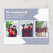 BUDGET Foto Collage GRADUATIE Aankondigingskaarten (Voorkant)