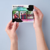 BUDGET Foto Collage GRADUATIE Aankondigingskaarten Flyer (Hand)
