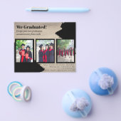 BUDGET Foto Collage GRADUATIE Aankondigingskaarten Flyer (Enkel)
