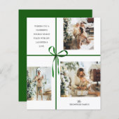 BUDGET Foto Collage Groene Doos Lint Kerstmis (Voorkant / Achterkant)