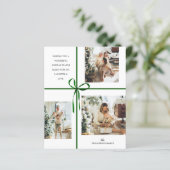 BUDGET Foto Collage Groene Doos Lint Kerstmis (Staand voorkant)