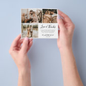 Budget Foto Collage Huwelijks Dankjewel Flyer (Hand)