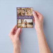 Budget Foto Collage Mauve Weddenschap Bedankt Flye Flyer (Hand)