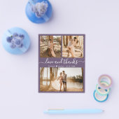 Budget Foto Collage Mauve Weddenschap Bedankt Flye Flyer (Enkel)