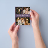 Budget Foto Collage Mauve Weddenschap Bedankt Flye Flyer (Hand)