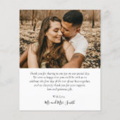 Budget Foto Collage Mauve Weddenschap Bedankt Flye Flyer (Achterkant)