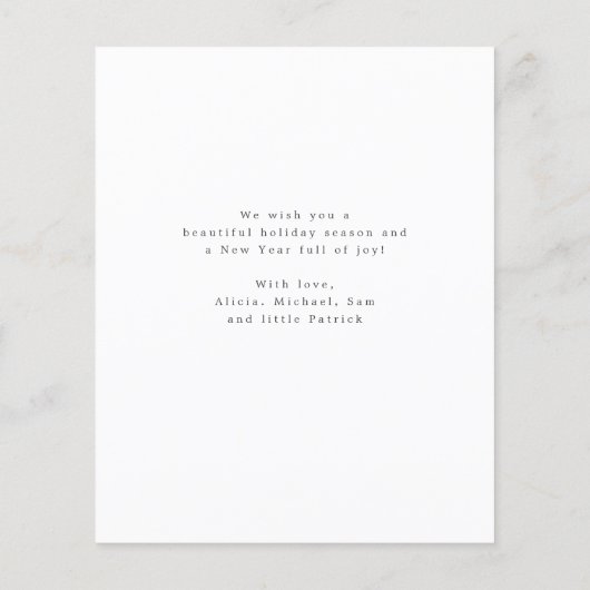 Budget foto collage Merry Kerstfeestdag Kaart (Achterkant)