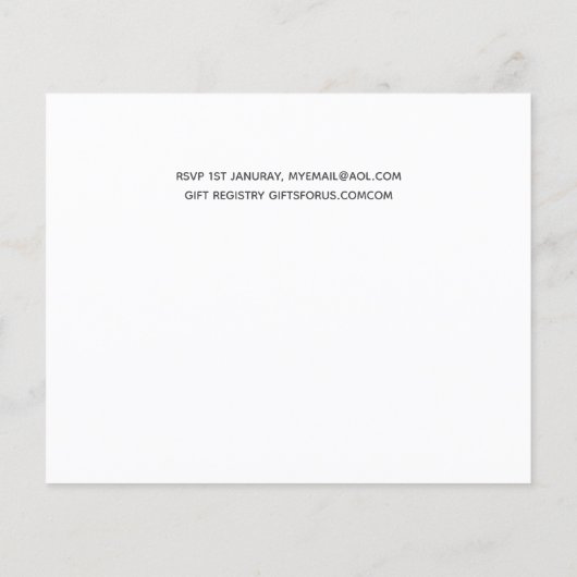 Budget Foto Collage Overlay Tekst Trouwkaart Uitno (Achterkant)