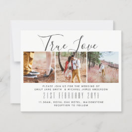 Budget Foto Collage Overlay Tekst Trouwkaart Uitno