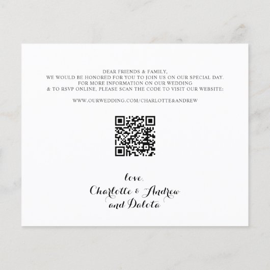 Budget Foto Collage Pet Wedding Save the Date (Achterkant)