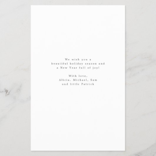 Budget foto collage rood Vrolijk Kerstfeest Flyer (Achterkant)