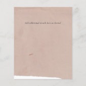 BUDGET Foto Collage Save Date Moderne Abstract (Achterkant)