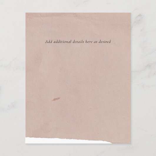 BUDGET Foto Collage Save Date Moderne Abstract (Achterkant)