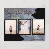 BUDGET Foto collage Save Date Weddenschap Modern (Voorkant)