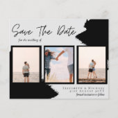 BUDGET Foto collage Save Date Weddenschap Modern (Voorkant)
