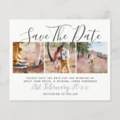 Budget Foto Collage Save The Dates Modern Wit (Voorkant)