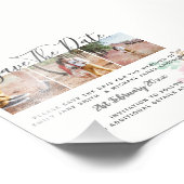 Budget FOTO Collage Save the Dates Weduwhoe Boho Afdruk (Hoek)