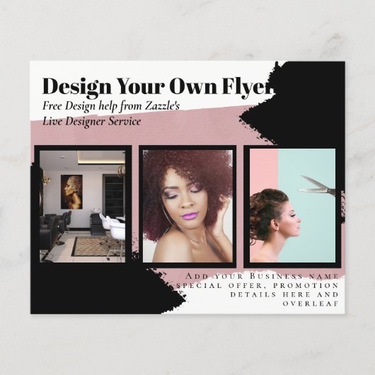 Budget Foto Collage Uitnodiging Bruiloft Flyer (Voorkant)