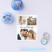 Budget Foto Collage Weddenschap Bedankt Flyer (Enkel)