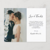 Budget Foto Collage Weddenschap Bedankt Flyer (Achterkant)