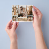 Budget Foto Collage Weddenschap Bedankt Flyer (Hand)
