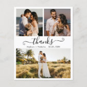 Budget Foto Collage Weddenschap Bedankt Flyer (Voorkant)