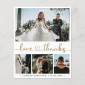 Budget Foto Collage Weddenschap Bedankt Flyer (Voorkant)