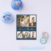 Budget Foto Collage Weddenschap Bedankt Flyer (Enkel)