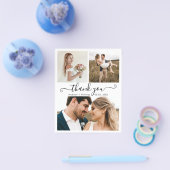 Budget Foto Collage Weddenschap Bedankt Flyer (Enkel)