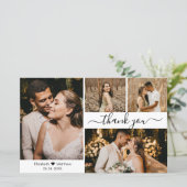 Budget Foto Collage Weddenschap Hartelijk dank (Staand voorkant)