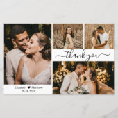 Budget Foto Collage Weddenschap Hartelijk dank (Voorkant)