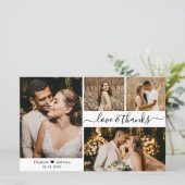 Budget Foto Collage Weddenschap Hartelijk dank (Staand voorkant)