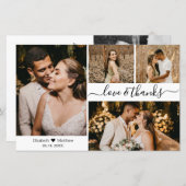 Budget Foto Collage Weddenschap Hartelijk dank (Voorkant / Achterkant)