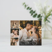Budget Foto Collage Weddenschap Hartelijk dank (Staand voorkant)