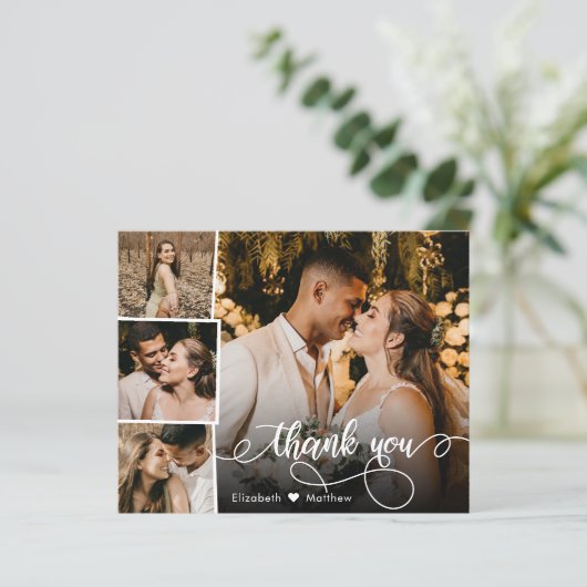 Budget Foto Collage Weddenschap Hartelijk dank (Staand voorkant)