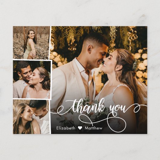 Budget Foto Collage Weddenschap Hartelijk dank (Voorkant)