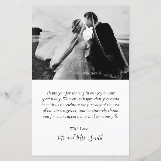 Budget foto Collage Weddenschap Hartelijk dank (Achterkant)