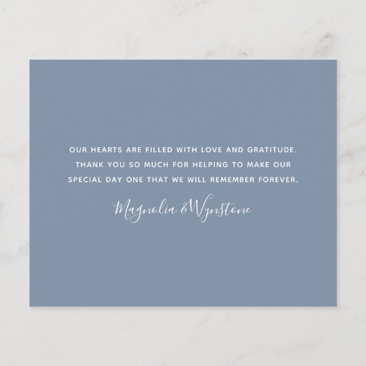 Budget Foto Collage Weddenschap Hartelijk dank (Achterkant)