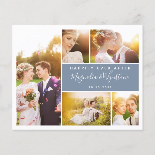 Budget Foto Collage Weddenschap Hartelijk dank (Voorkant)