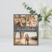 Budget Foto Collage Weddenschap Hartelijk dank (Staand voorkant)