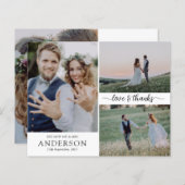 BUDGET Foto Collage Weddenschap Hartelijk dank (Voorkant / Achterkant)