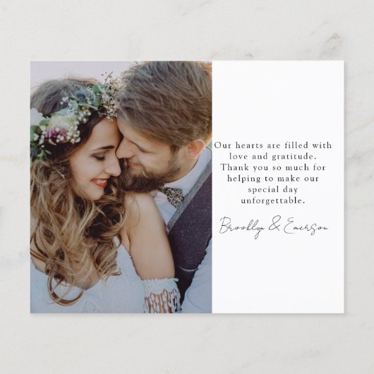 BUDGET Foto Collage Weddenschap Hartelijk dank (Achterkant)