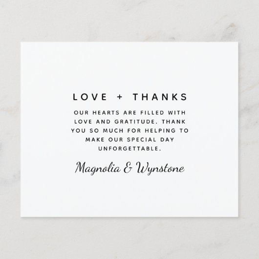 Budget Foto Collage Weddenschap Hartelijk dank (Achterkant)