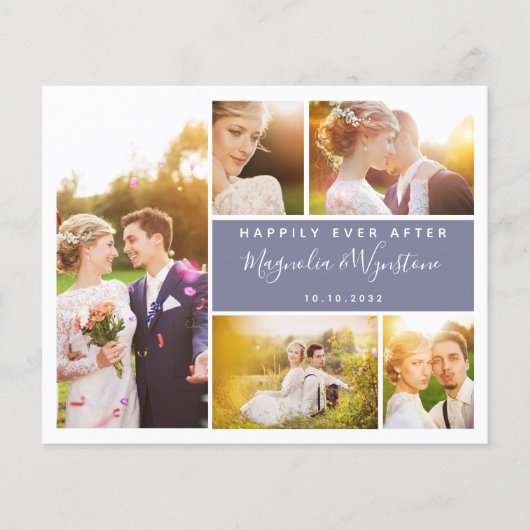 Budget Foto Collage Weddenschap Hartelijk dank (Voorkant)